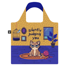 Load image into Gallery viewer, Folding Tote Bag, Silently Judging You