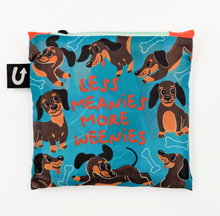 Load image into Gallery viewer, Folding Tote Bag, Less Meanies More Weanies
