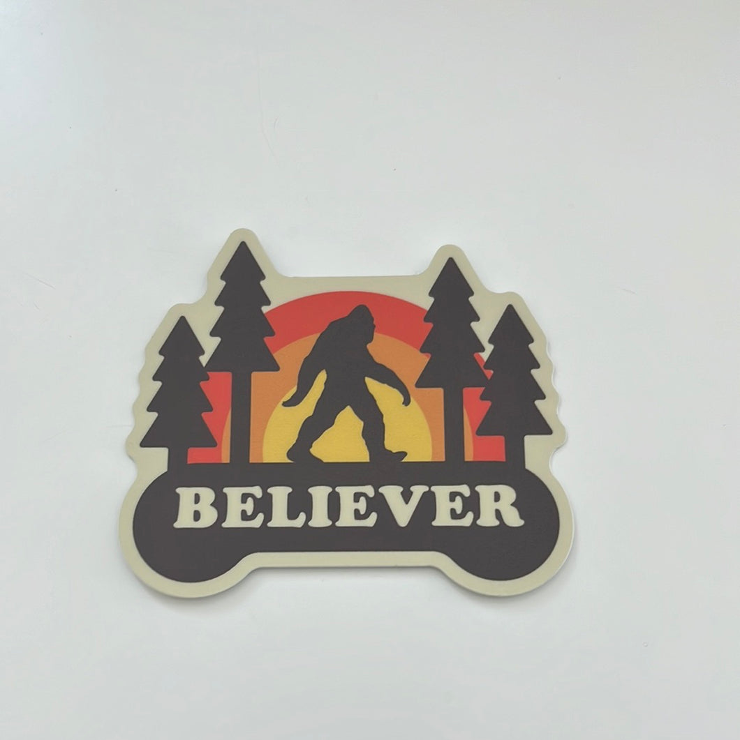Sticker, Big Foot, Believer