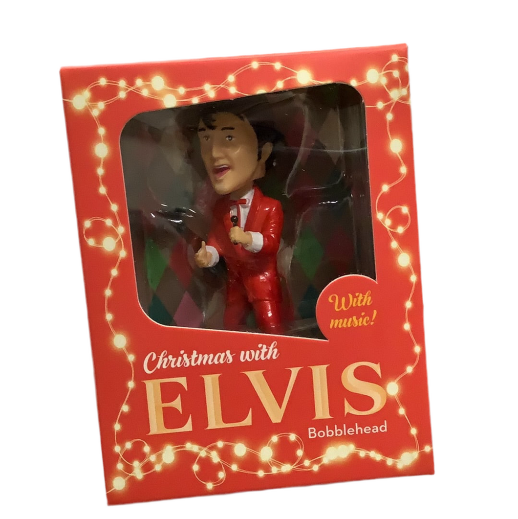 Mini Kit, Christmas Elvis Bobblehead