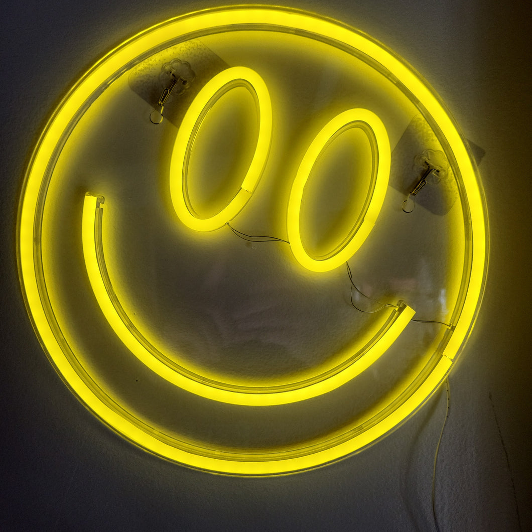 Neon LED Sign, Smiley