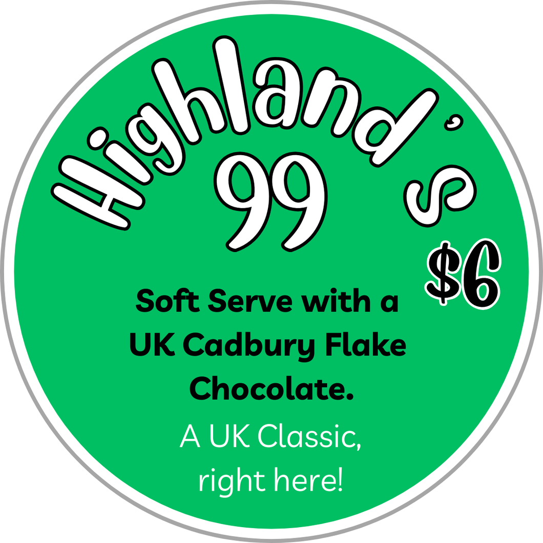 Ice Cream Sundae, Highland's 99