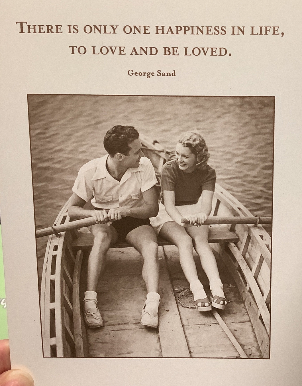 Greeting card, There Is Only One Happiness In Life