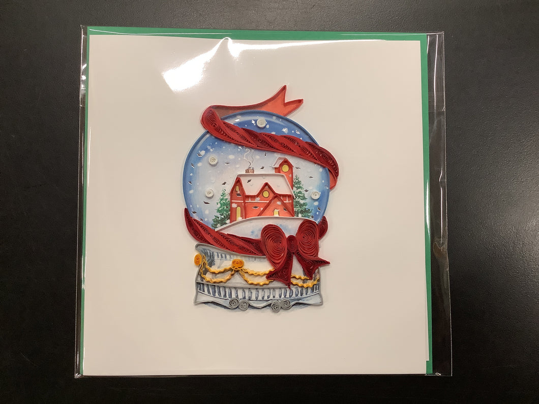 Quilling Card, Snow Globe