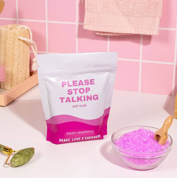 Please Stop Talking Epsom Salt Bath Soak – Be-a-Bella Candy & Gifts