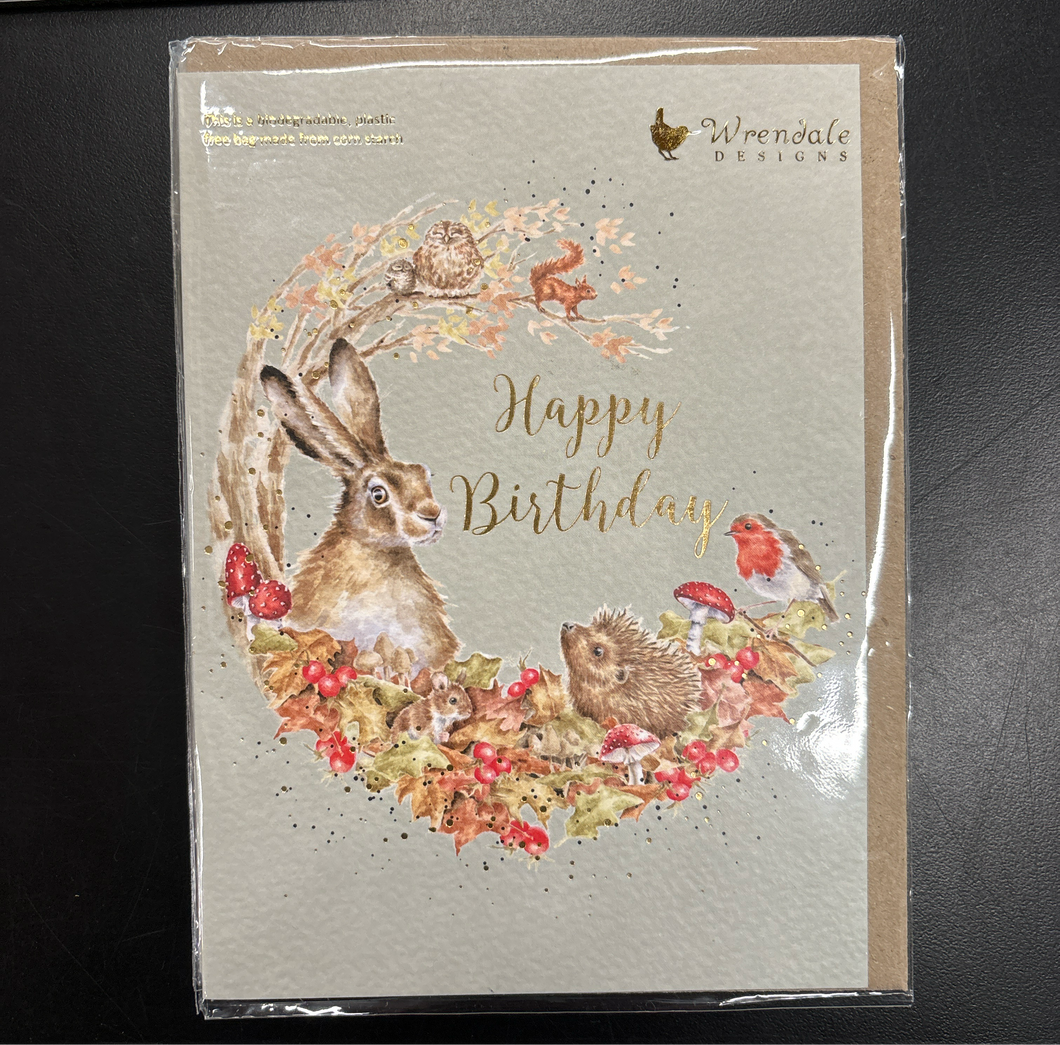 Wrendale Card, Happy Birthday, Fungi Foray