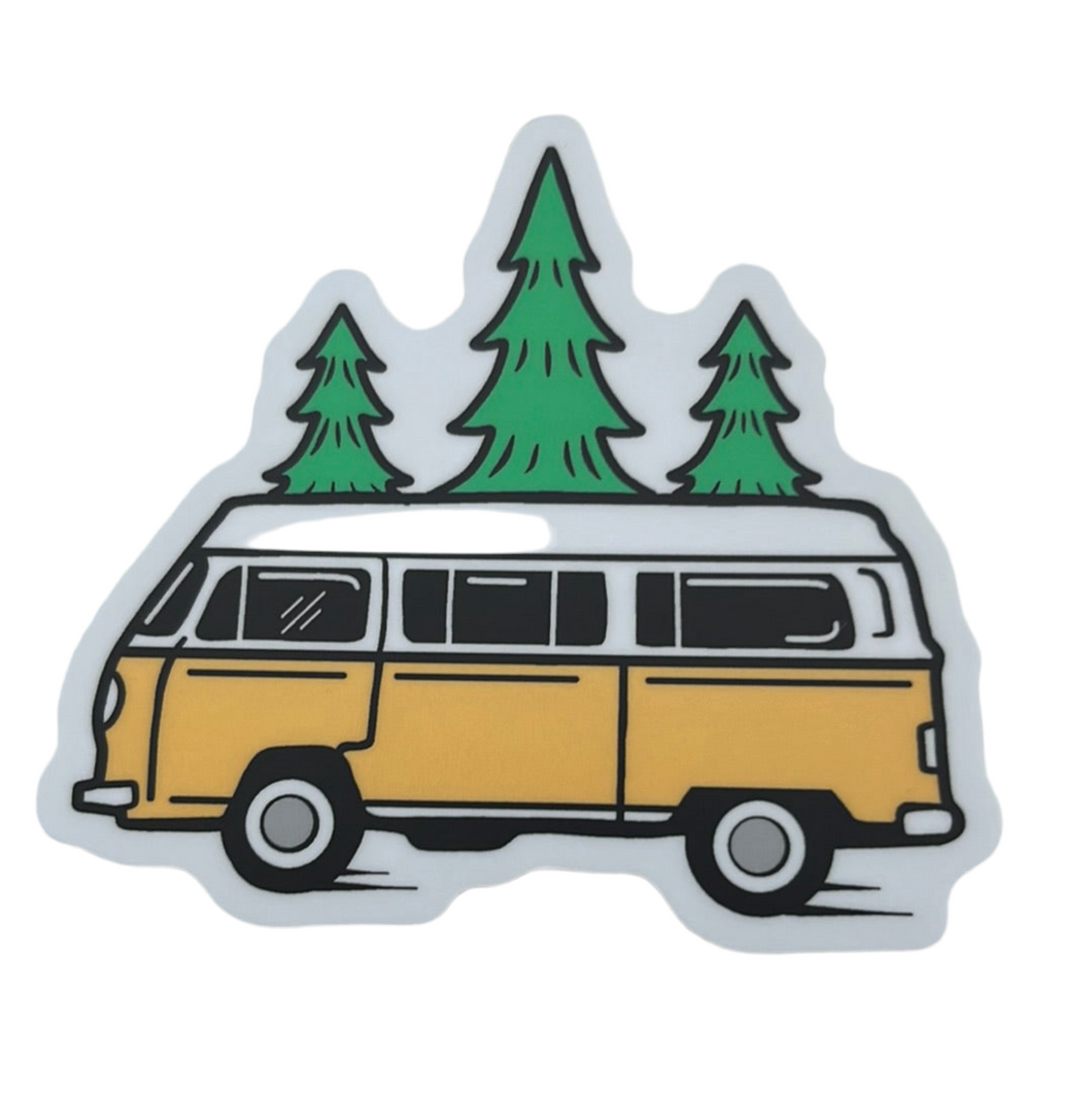 Sticker, Bus & Trees