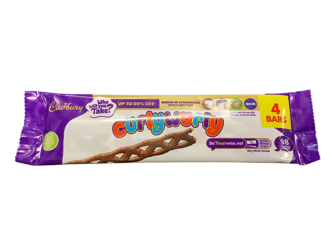 Multipack, Cadbury, Curlywurly