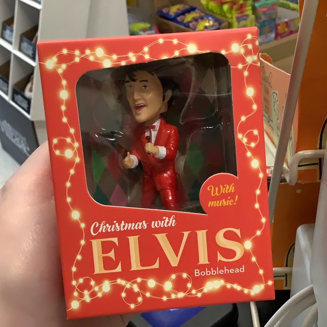 Mini Kit, Christmas Elvis Bobblehead