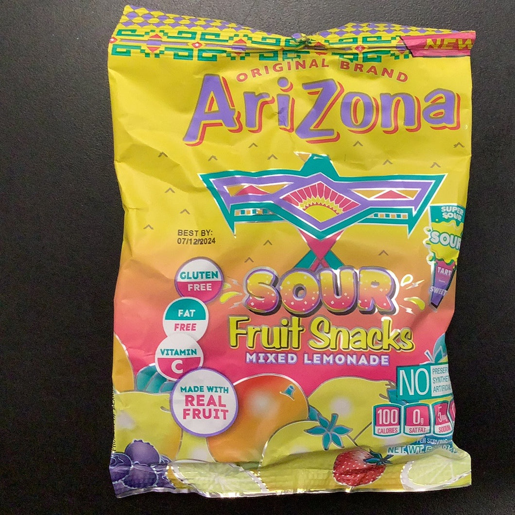 Arizona Sour Fruit Snacks, Mixed Lemonade