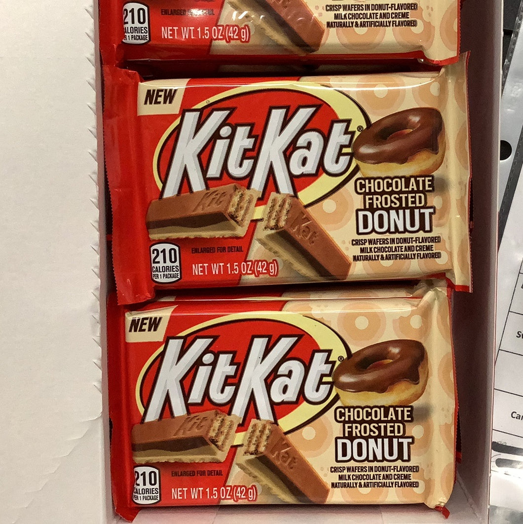 Chocolate Bar, KitKat, Chocolate Frosted Donut