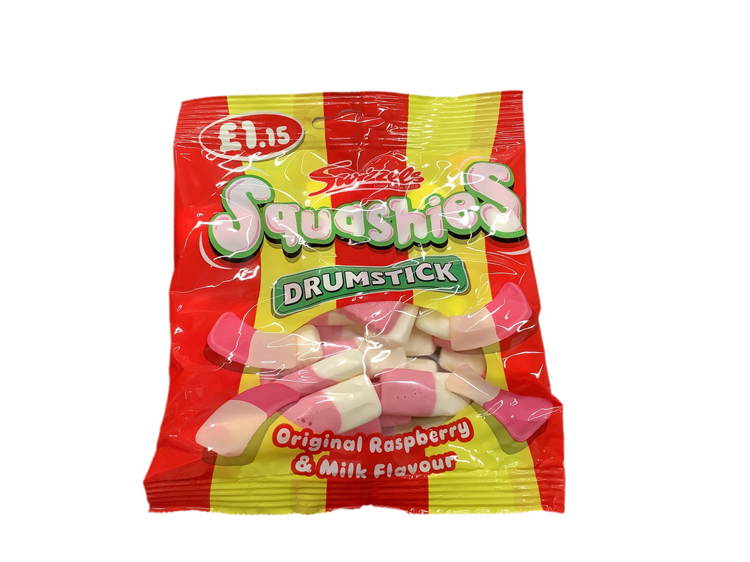Hanging Bag, Swizzles, Squashies, Original Raspberry and milk