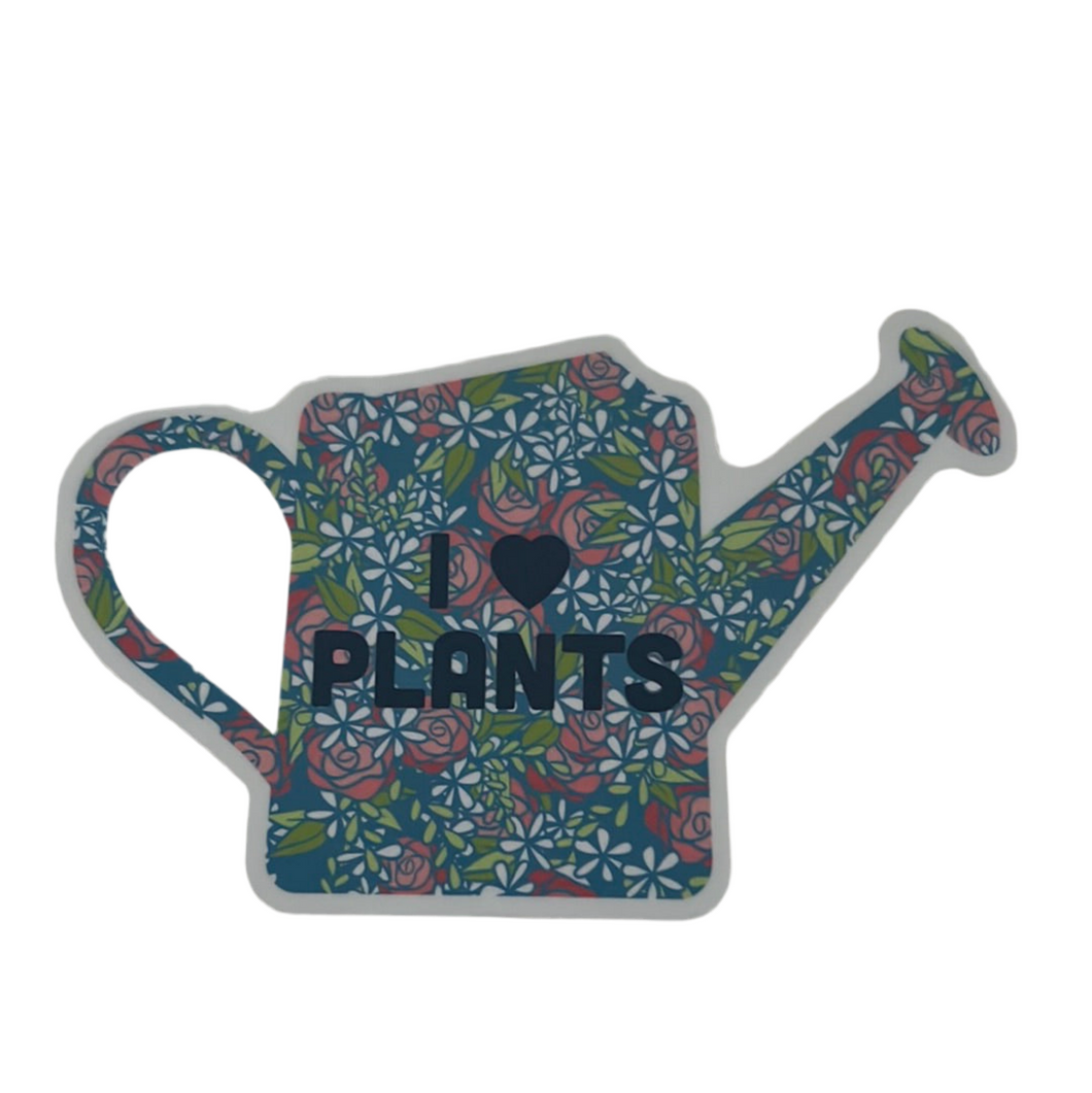 Sticker, Floral, I Heart Plants