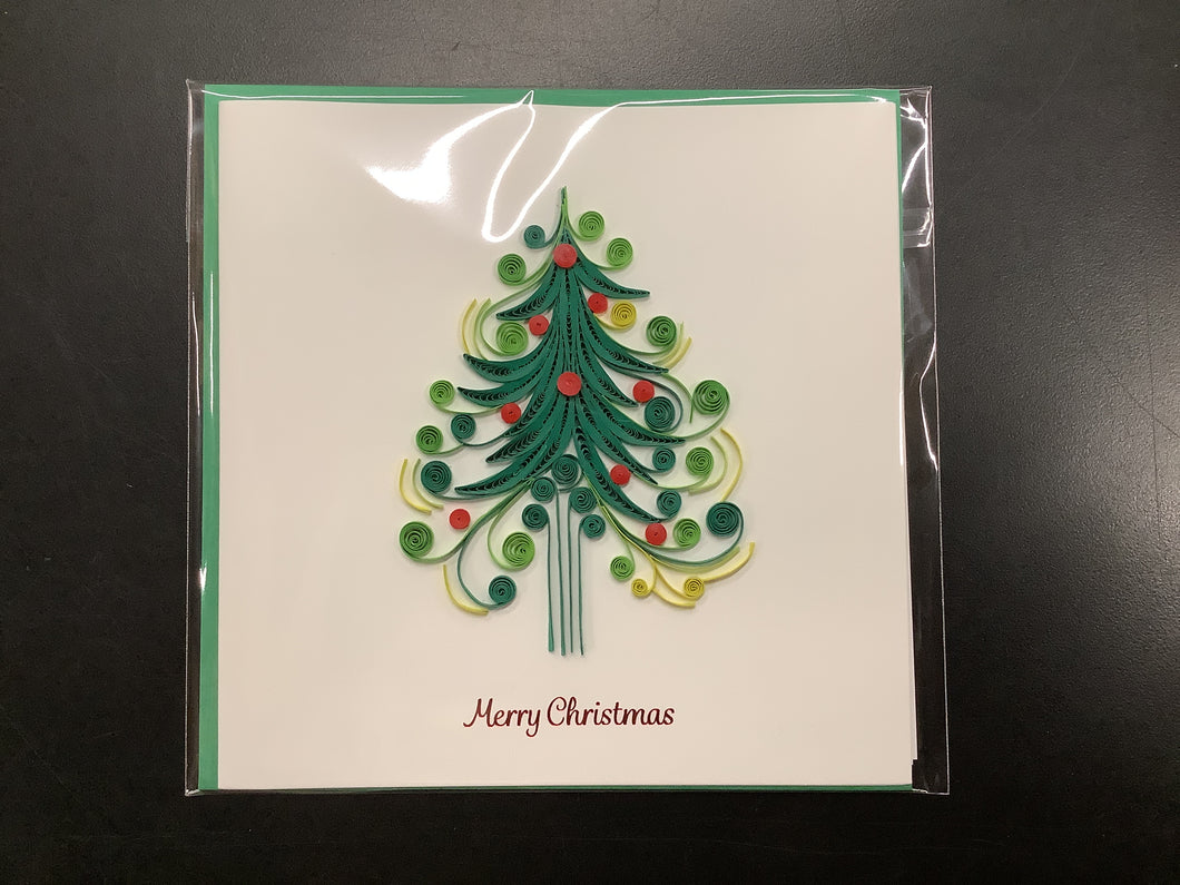 Quilling Card, Christmas Tree
