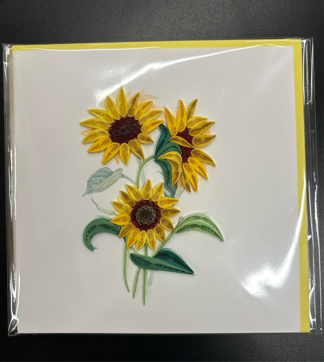 Quilling Card, wild Sunflower