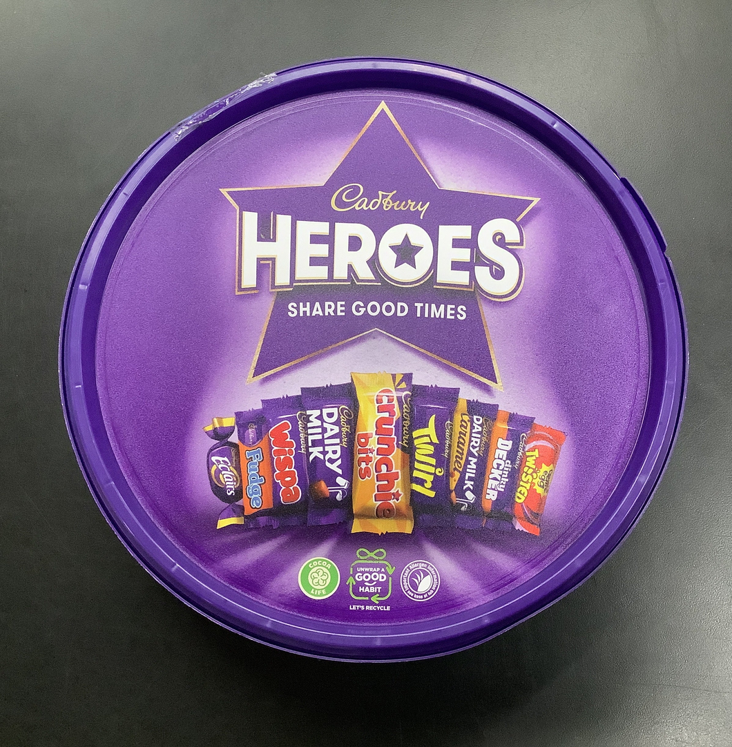Gift Tub, Cadbury, Heroes