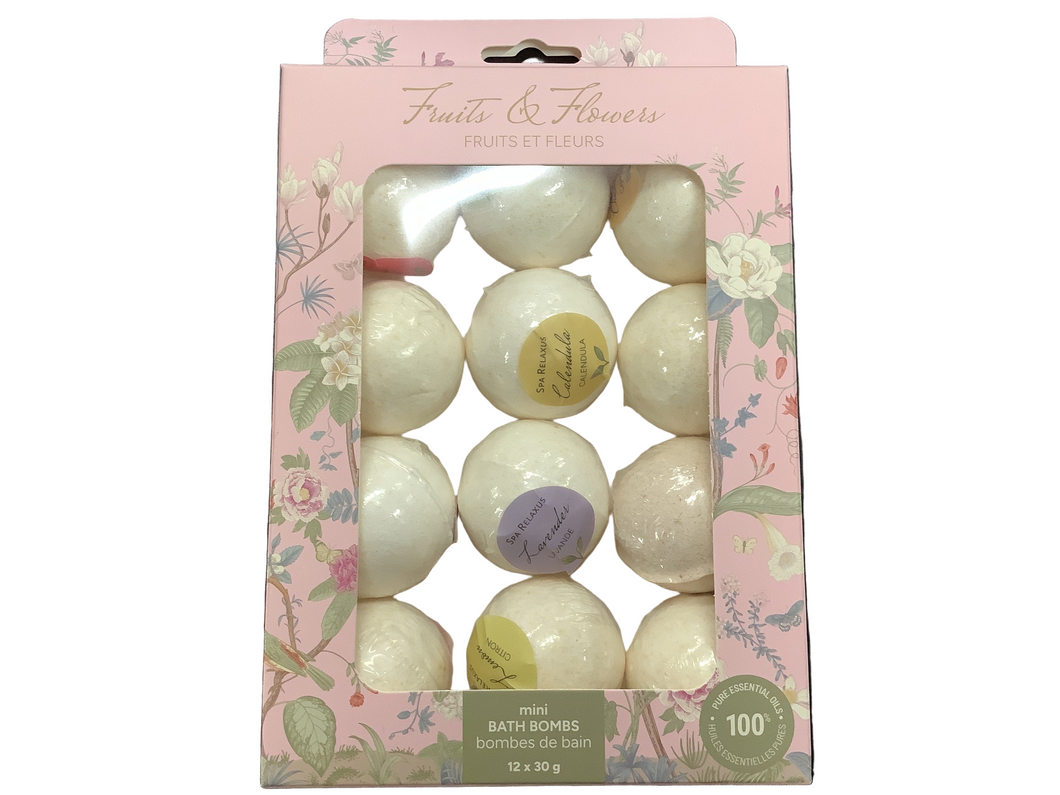 Bath Bombs, Mini, Fruits & Flowers