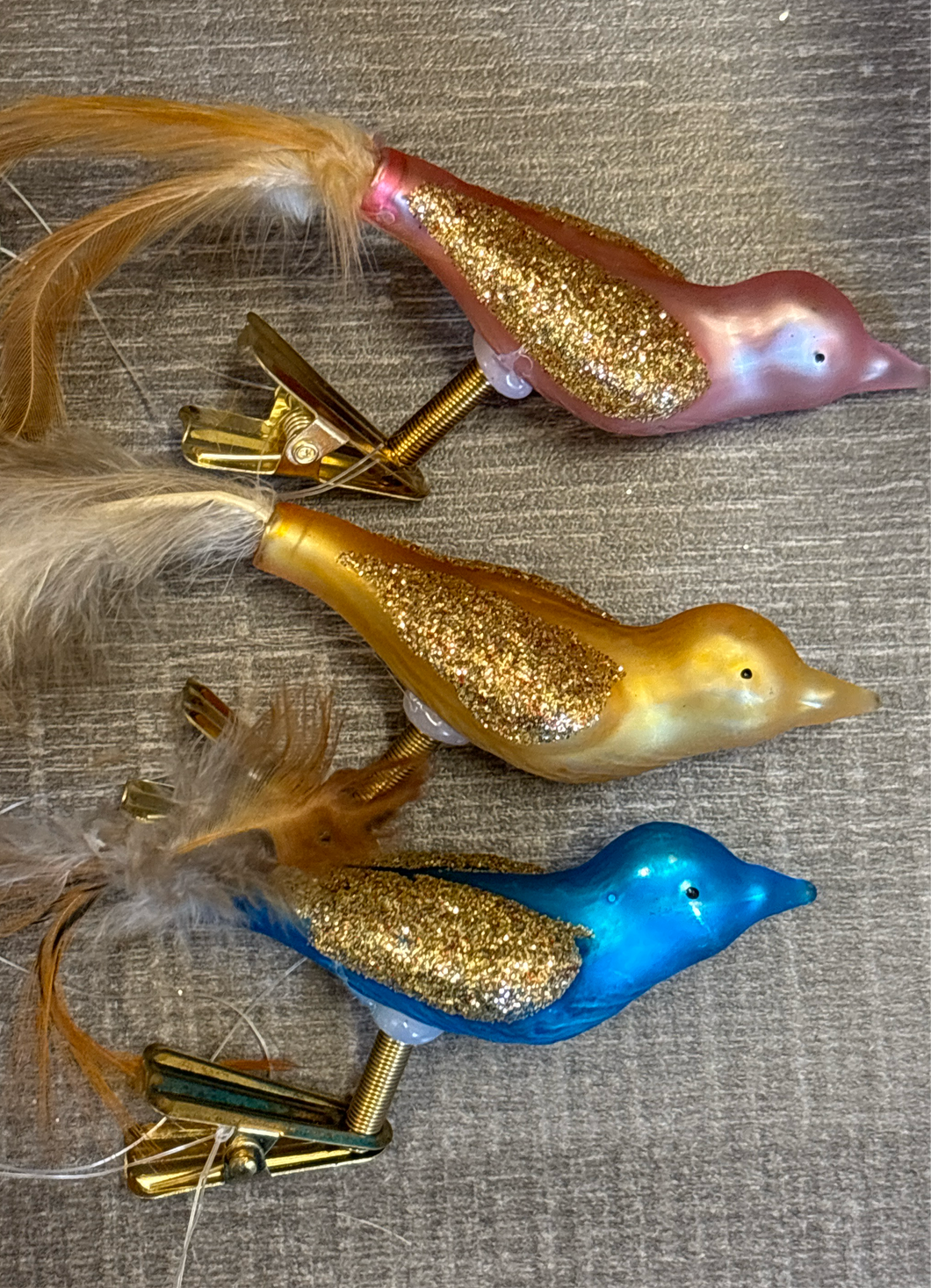 Christmas Ornament, Feather Tail Bird