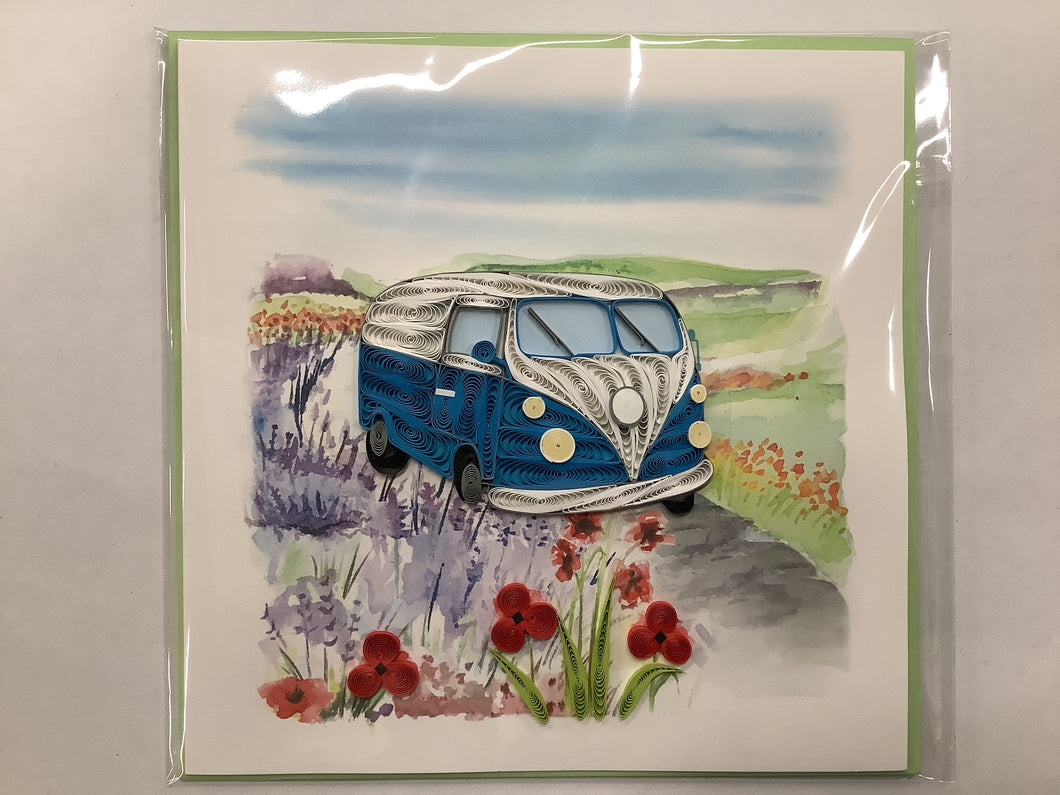Quilling Card, Road Trip