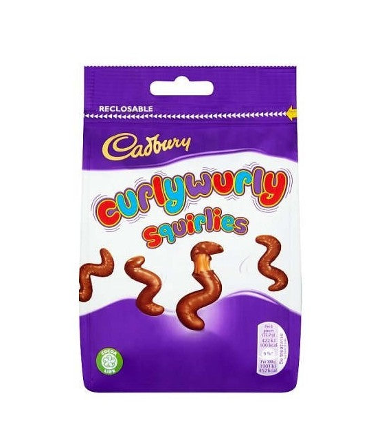 Cadbury, curlywurly squirlies
