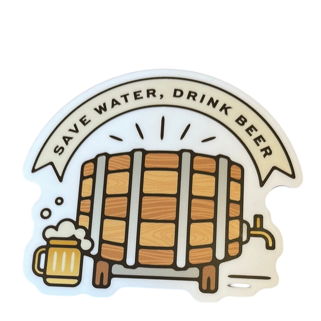 Sticker, Save Water, Drink Beer