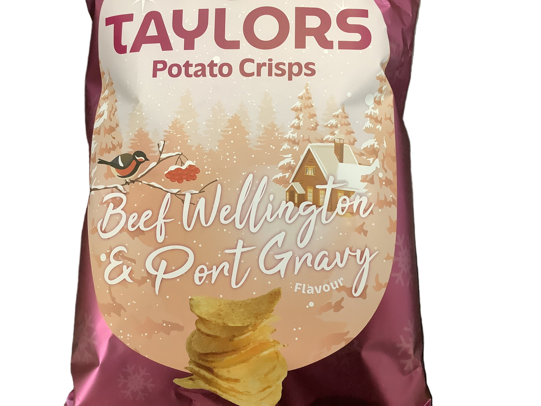 Potato Chips, Taylors, Beef Wellington & Port Gravy