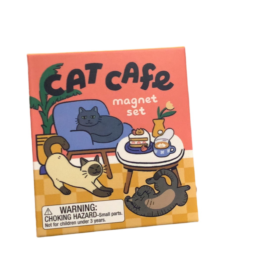 Mini Kit, Cat cafe magnet set