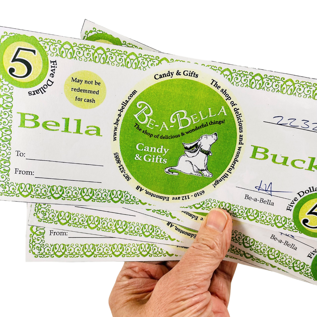 Gift Cards, Bella Bucks