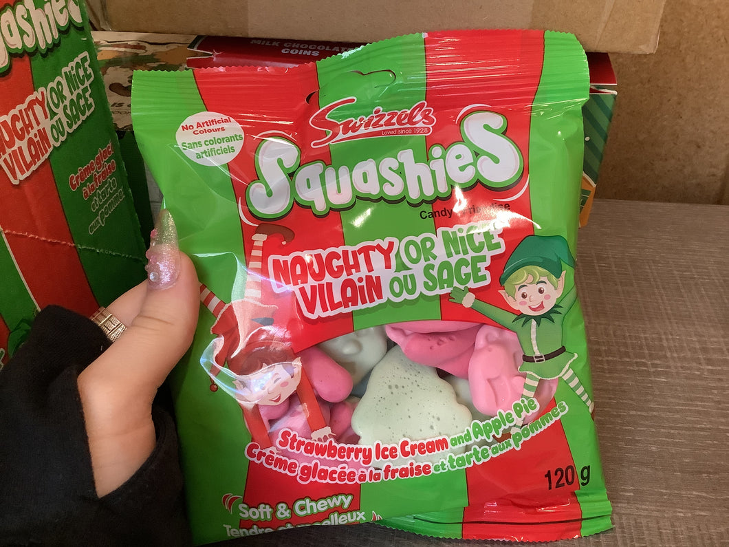 Hanging bag, Swizzels, Squashies, Naughty or Nice