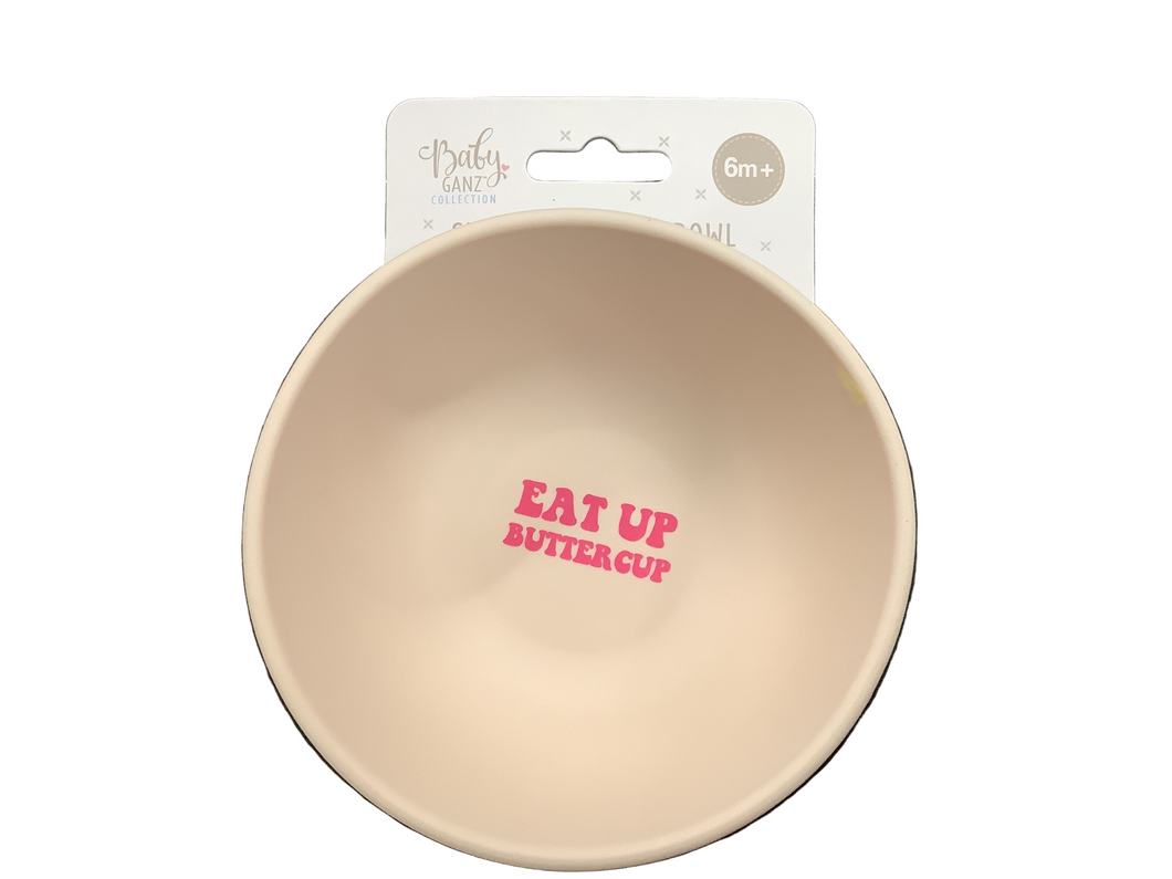 Silicone Suction Bowl, Eat up Buttercup