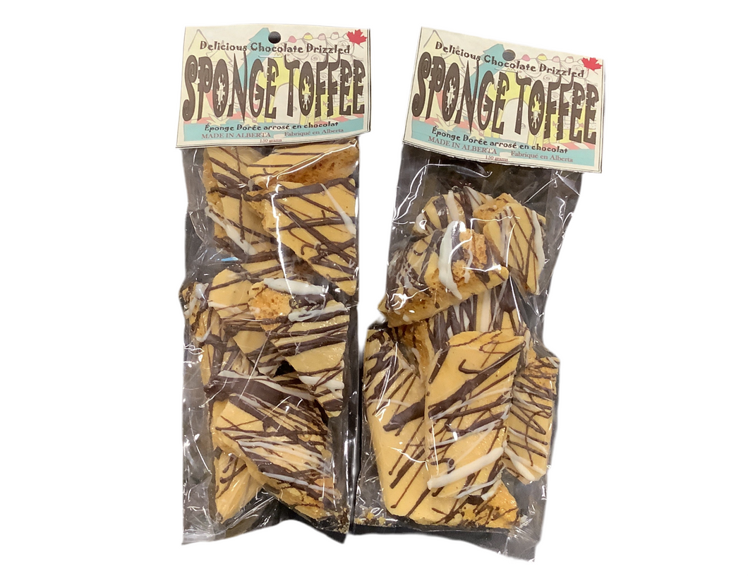 Sponge Toffee, Drizzled Chocolate
