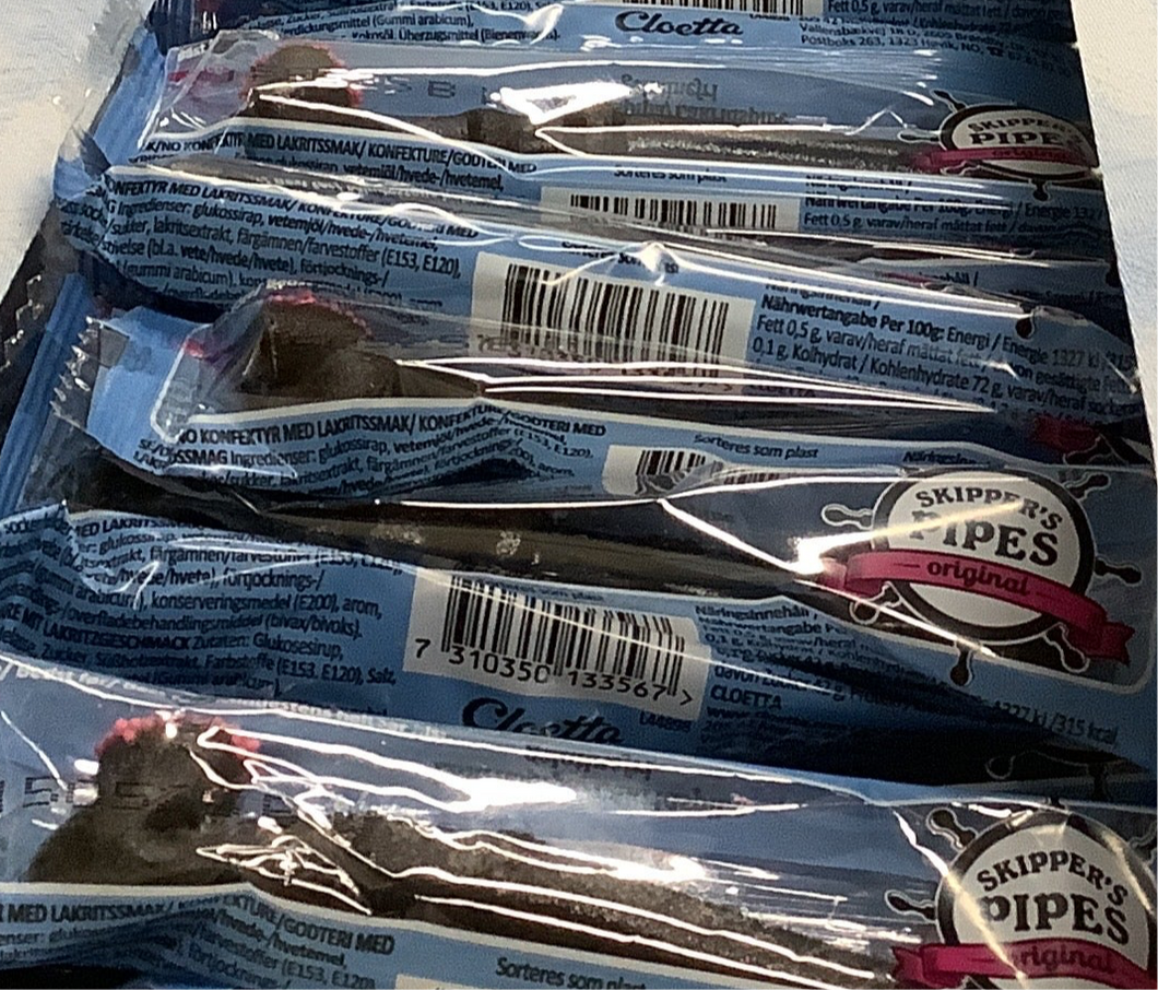 Skipper’s Pipes, Liquorice pipes