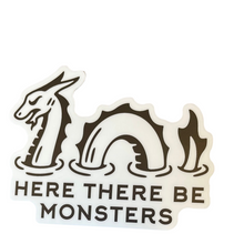 Load image into Gallery viewer, Sticker, Here There Be Monsters
