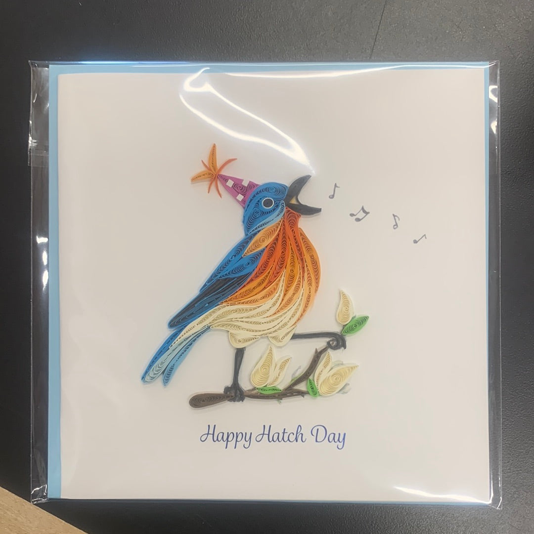 Quilling Card, Happy Hatch Day – Be-a-Bella Candy & Gifts