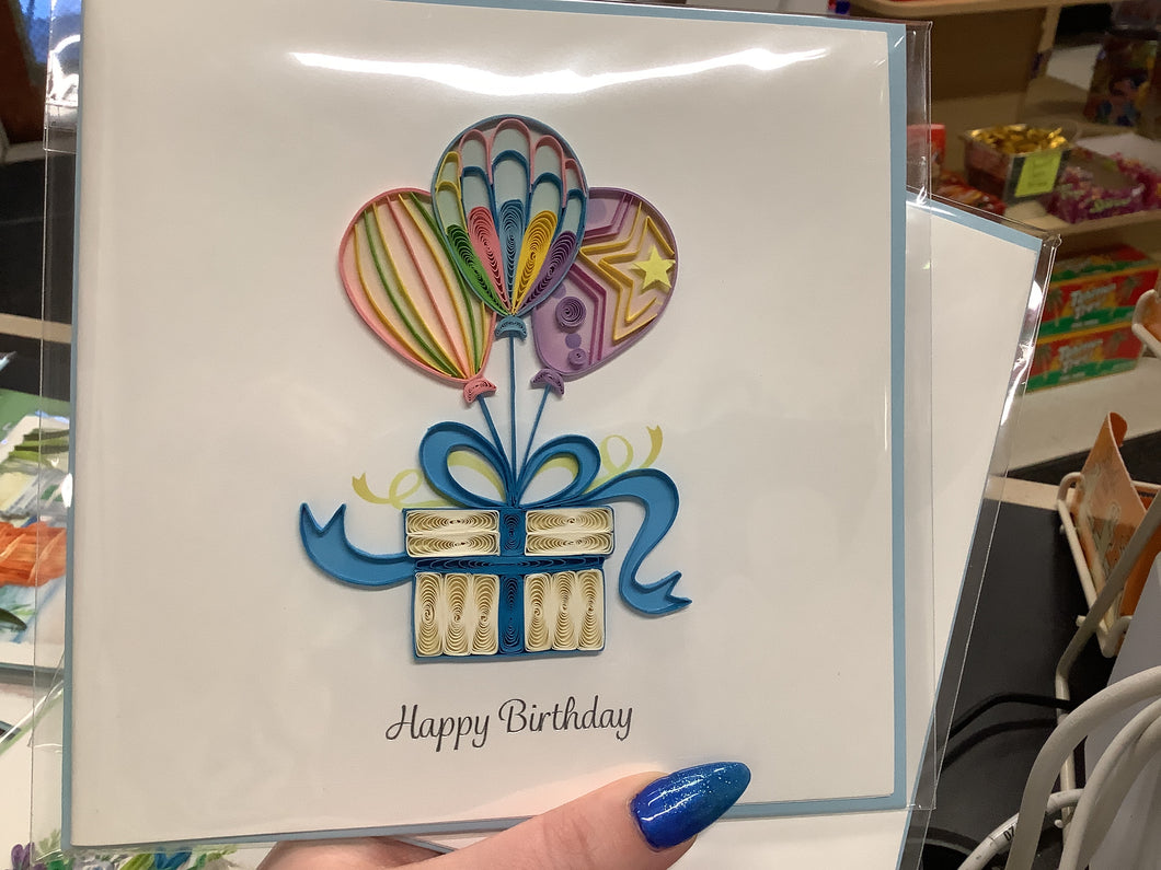 Quilling Card, Balloon Surprise