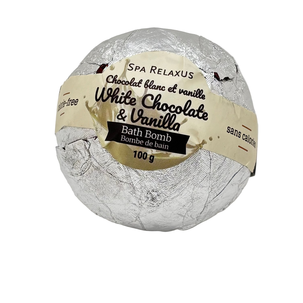 Bath Bomb, Organic, White Chocolate and Vanilla