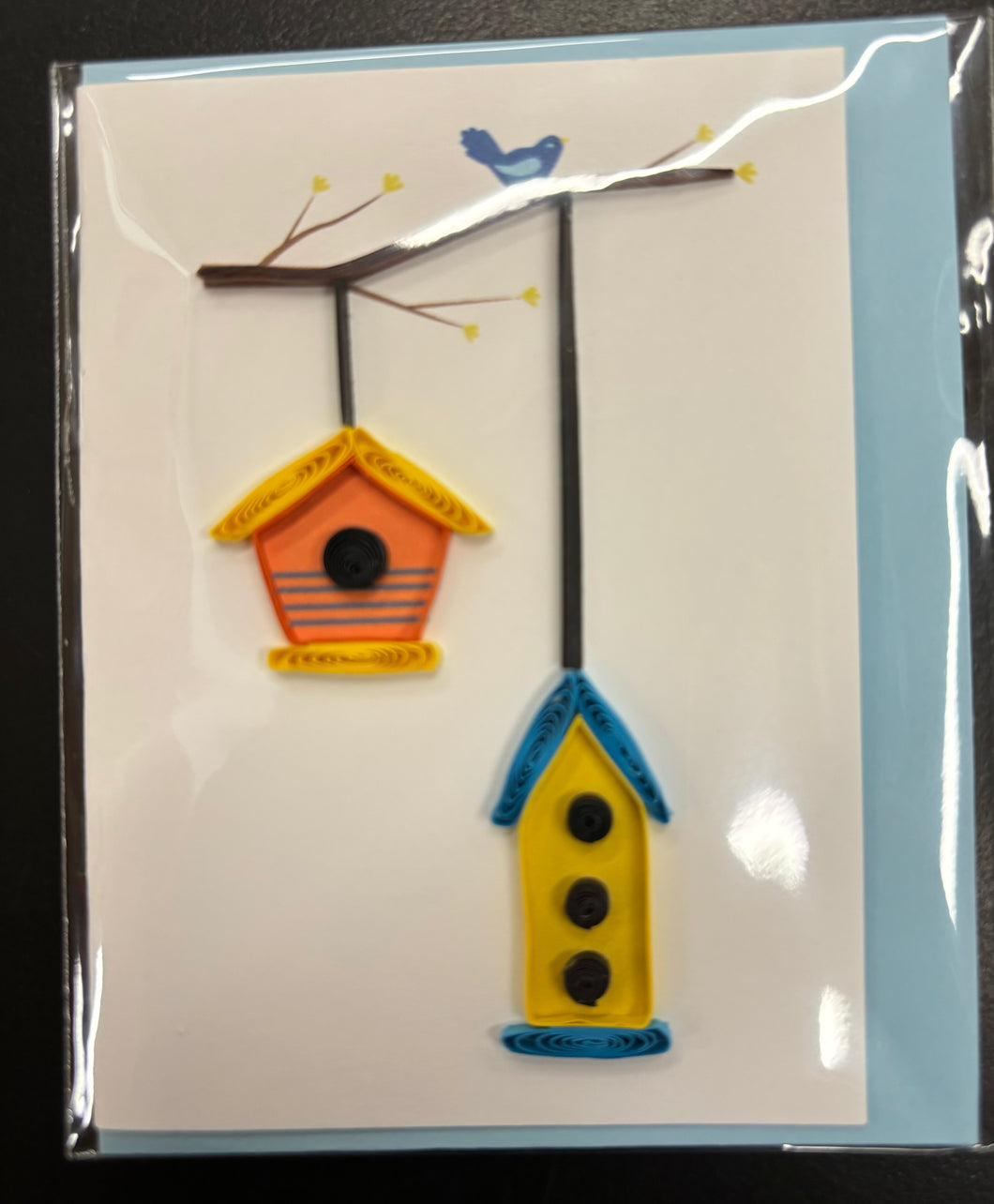 Quilling Gift Card, Birdhouses