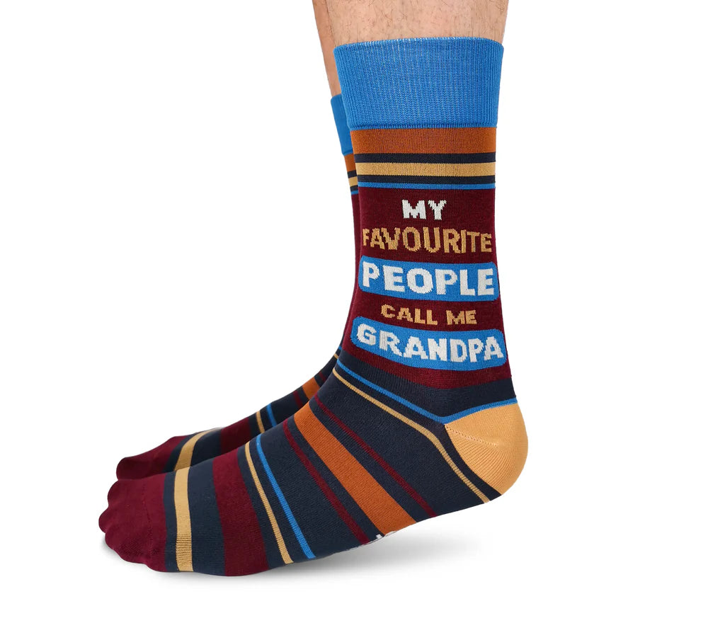 Mens Socks, My Favourite People Call Me Grandpa