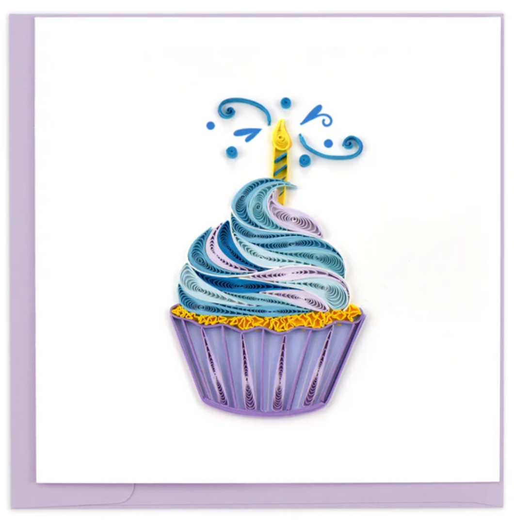 Quilling Card, Cupcake & Candle