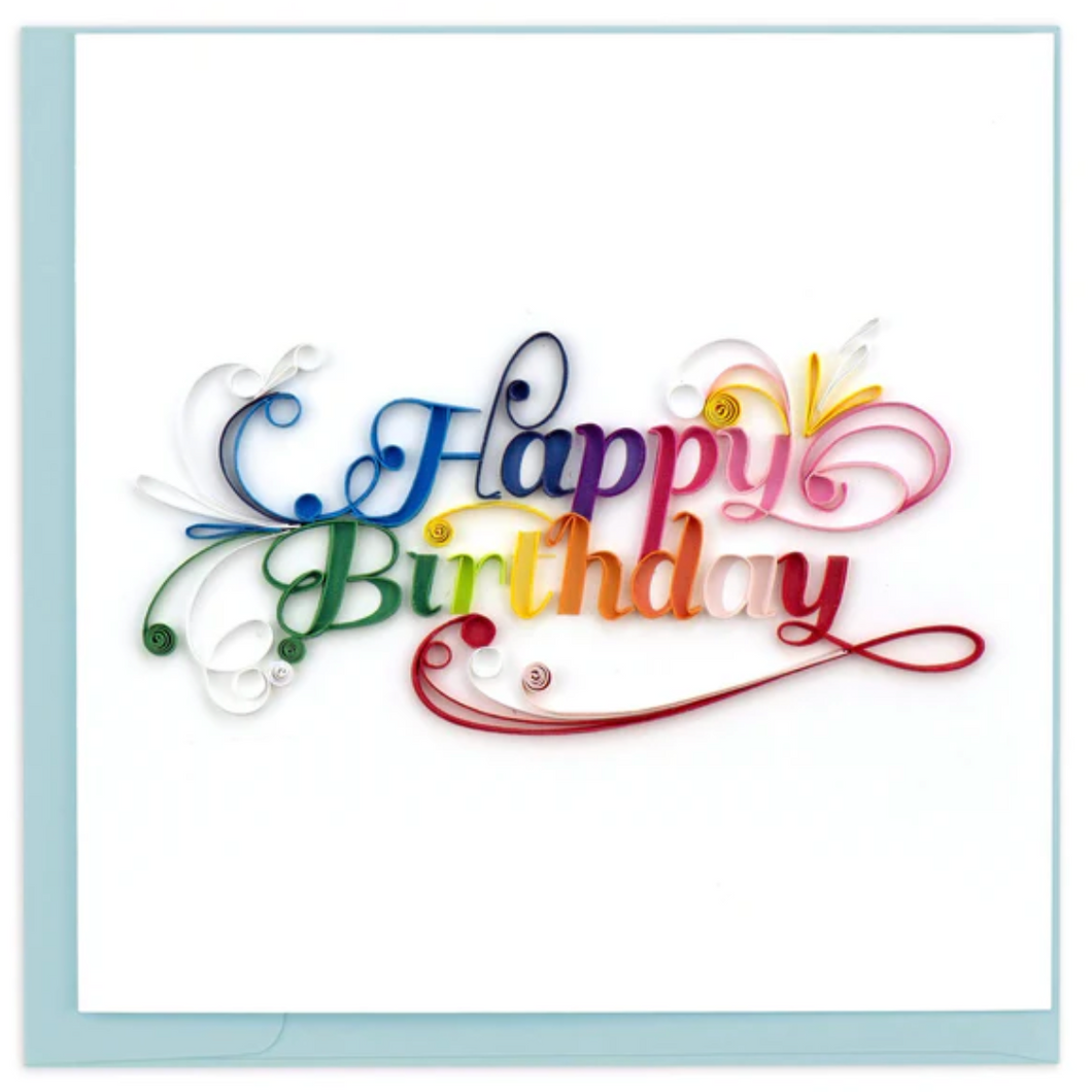 Quilling Card, Happy Birthday