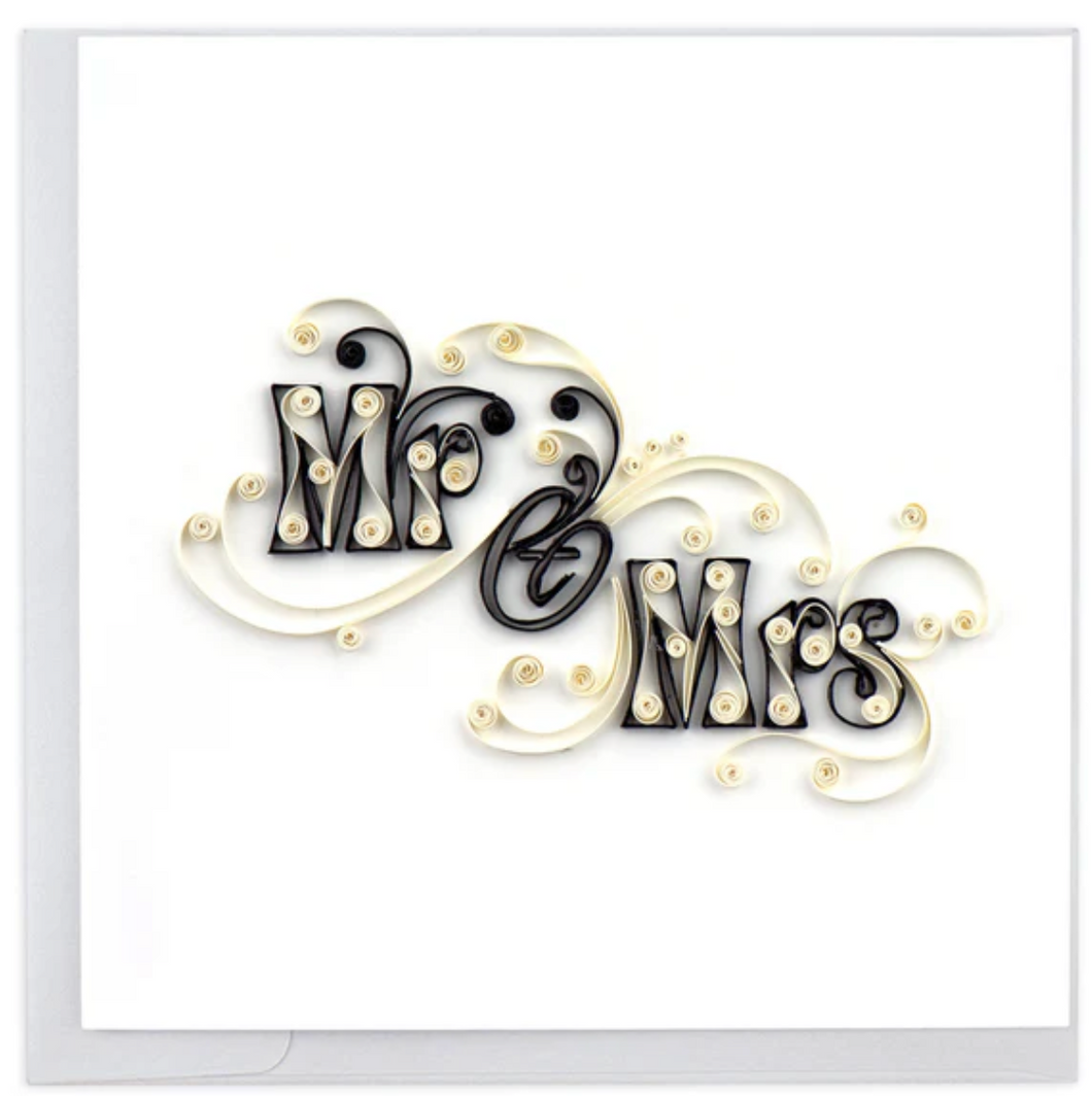 Quilling Card, Mr. & Mrs.