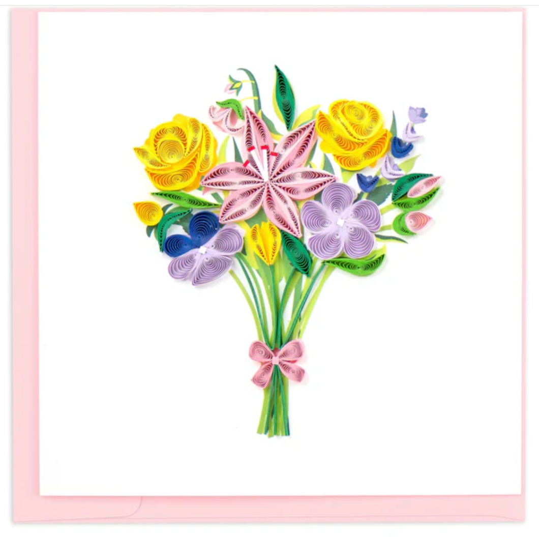 Quilling Card, Spring Bouquet