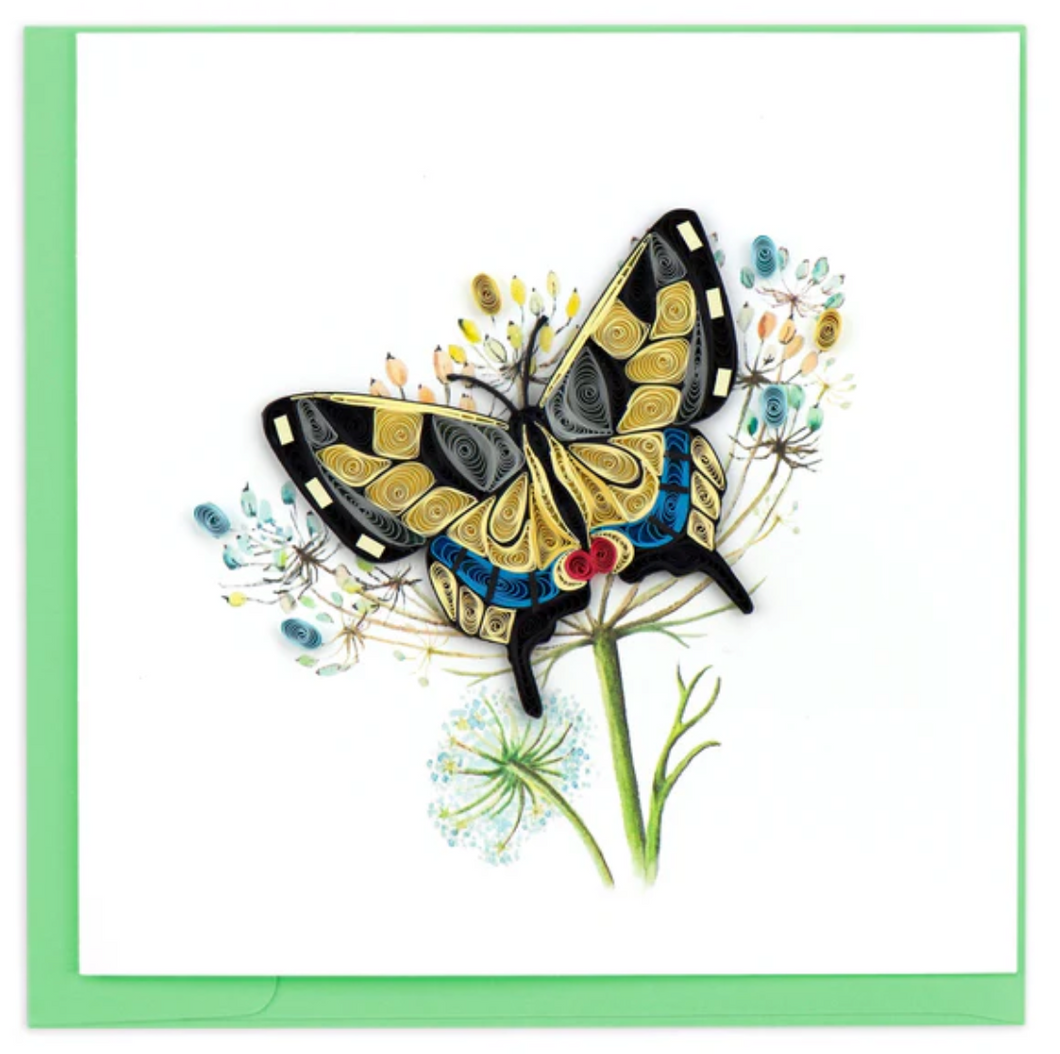 Quilling Card, Swallowtail Butterfly