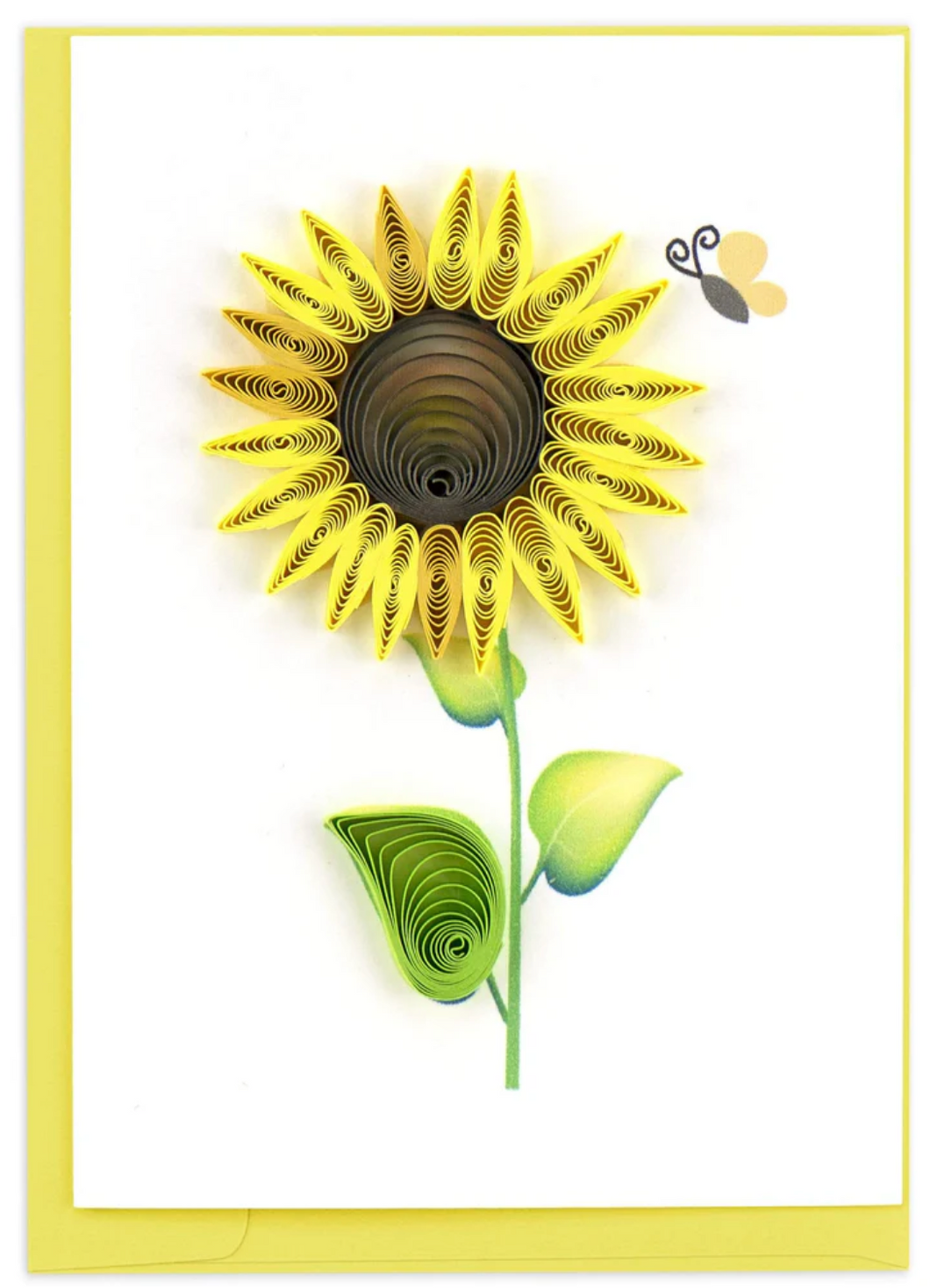 Quilling Gift Card, Sunflower
