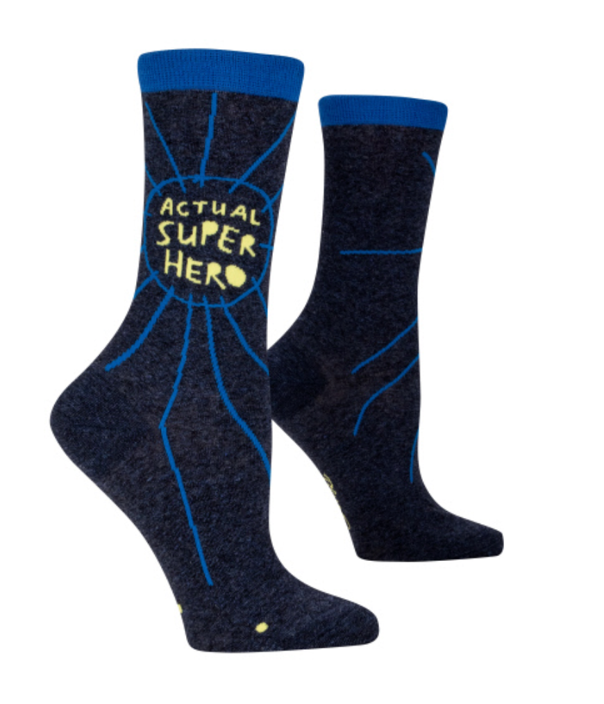 Ladies’ Crew Socks, Actual super hero