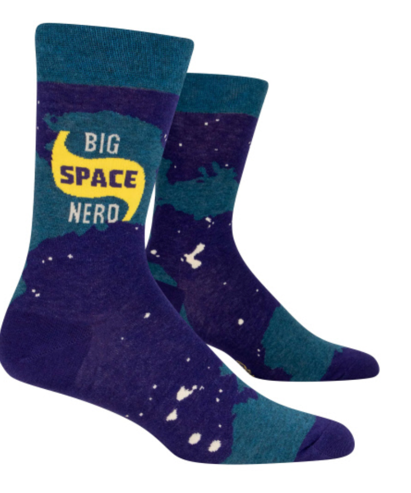 Men's Crew Socks, Big Space Nerd