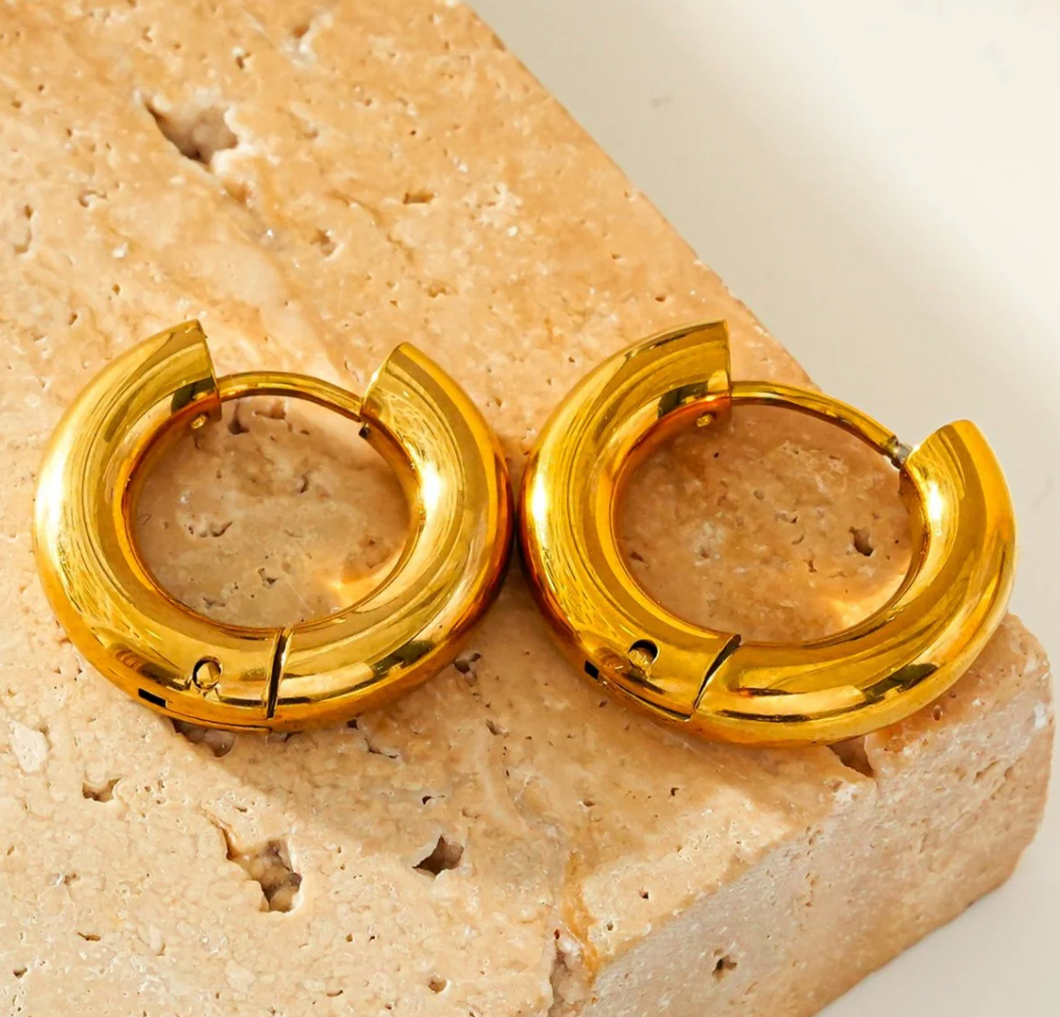 Hackney Nine,  Cholula Earrings, Gold