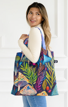 Load image into Gallery viewer, Folding Tote Bag, Mushrooms
