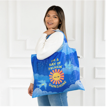 Load image into Gallery viewer, Folding Tote Bag, I’m A Ray of Freakin’ Sunshine
