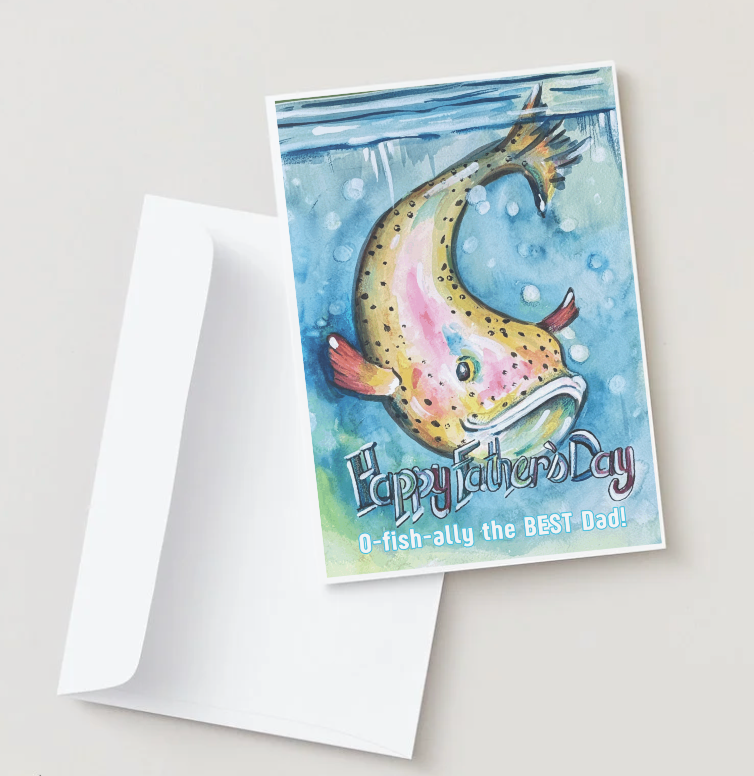 Kath's Cards, O-Fish-ally the BEST Dad!